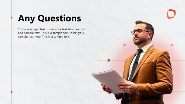 Any Questions Slide – Internship Proposal PPT Template