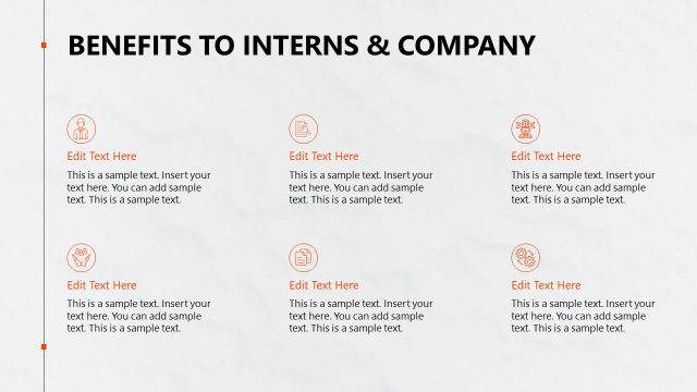 Benefits to Interns & Company Slide – Internship Proposal Template