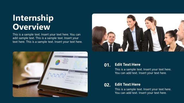 Internship Overview PowerPoint Slide