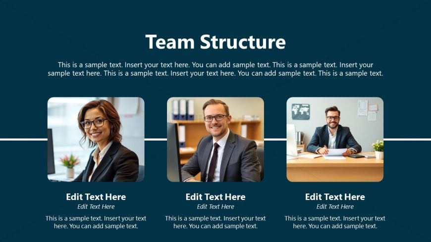 Internship Overview PPT Slide for Team Structure
