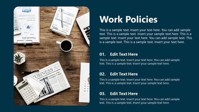 Work Policies PPT Slide – Internship Overview PPT Template