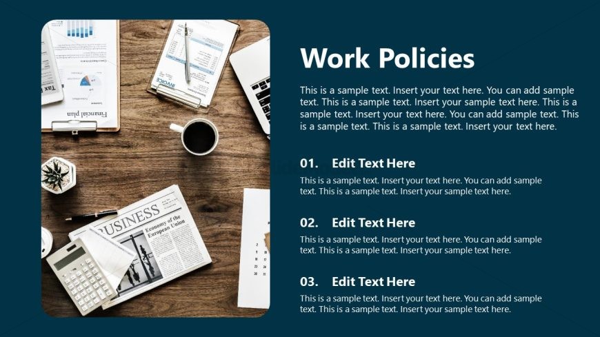 Internship Overview Template for Presentation