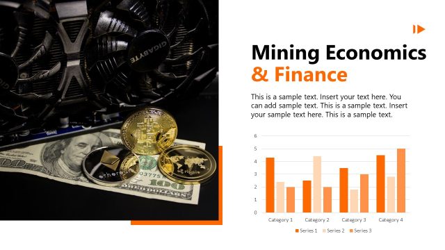 Mining Economics & Finance Bar Chart Slide