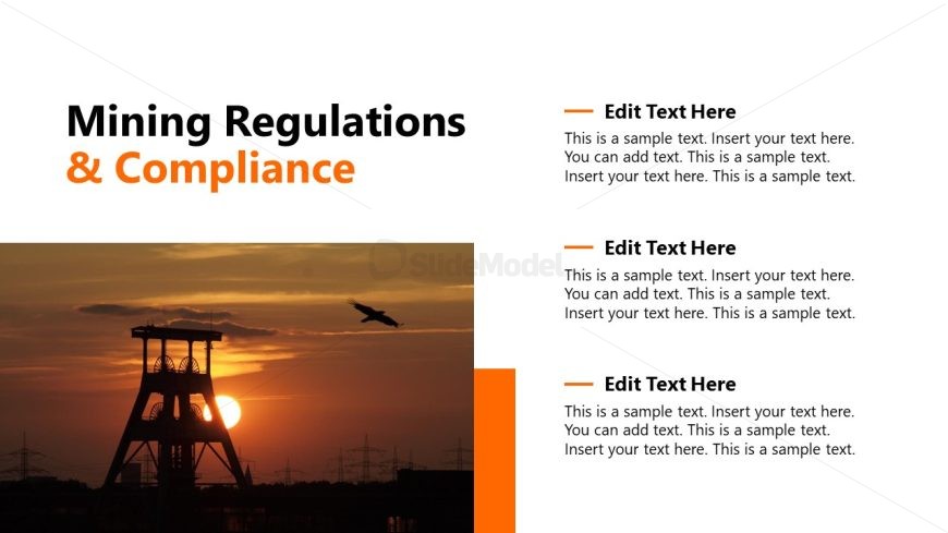 Slide with Engaging Visuals - Mining Industry Template