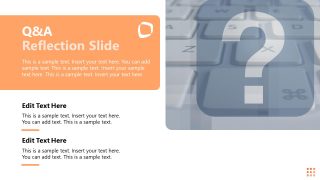 Q&A Reflection Slide - Workshop PPT Template 