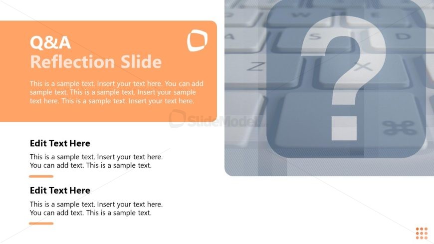 Q&A Reflection Slide - Workshop PPT Template