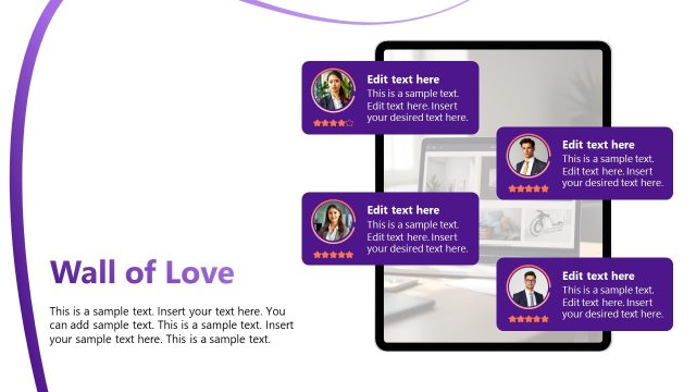 Wall Of Love Slide – Personal Branding Presentation Template
