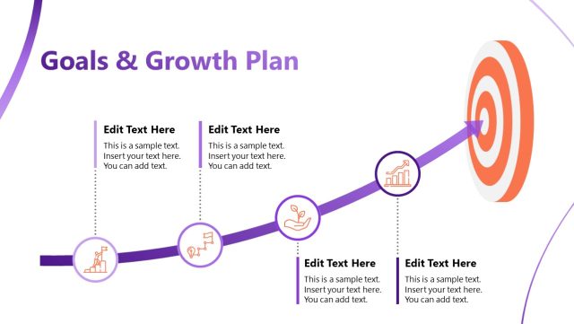 Goals & Growth Plans Slide with Infographics - SlideModel