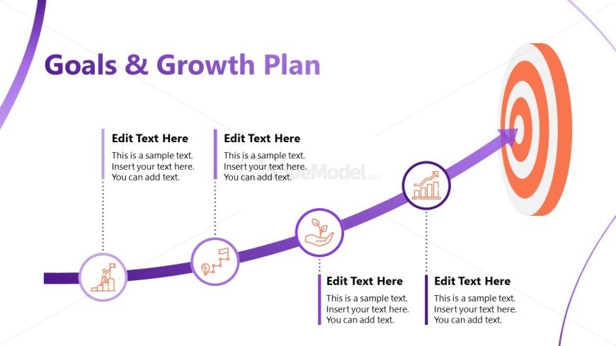 Personal Branding Template Slide for Goals