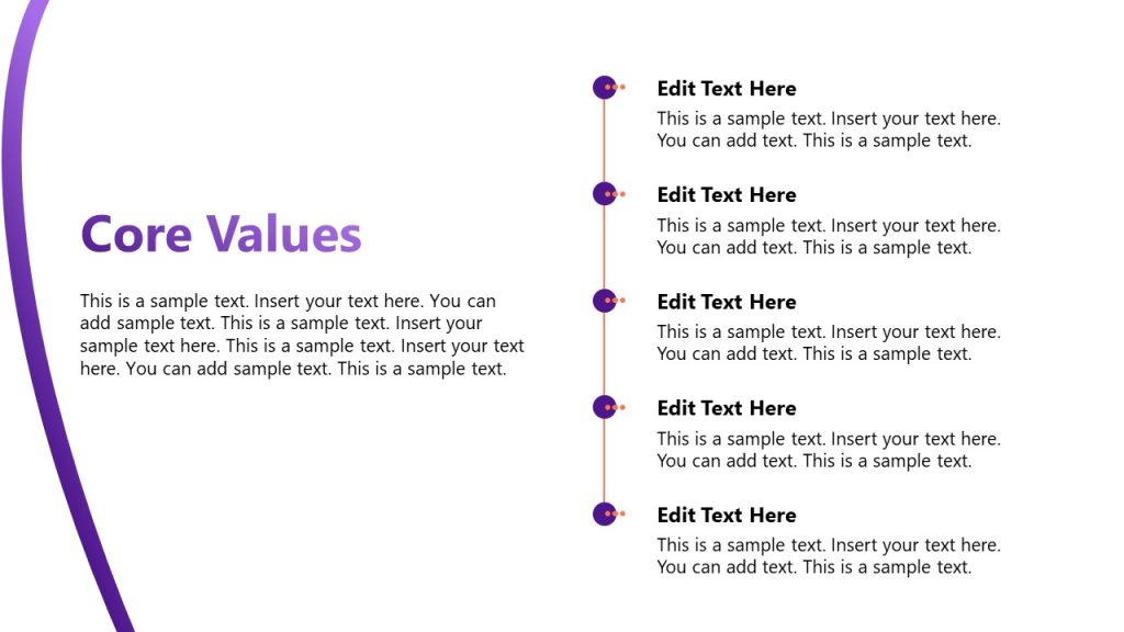 Core Values Slide - Personal Branding PPT Slide Template - SlideModel