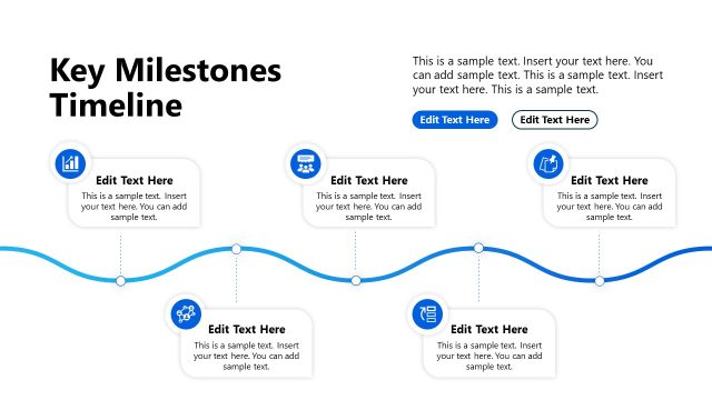 Key Milestones Timeline – Curved Diagram Slide