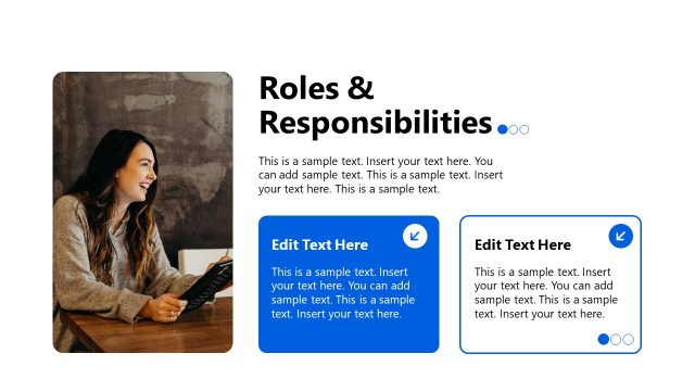 Editable Textboxes Slide for Roles & Responsibilities