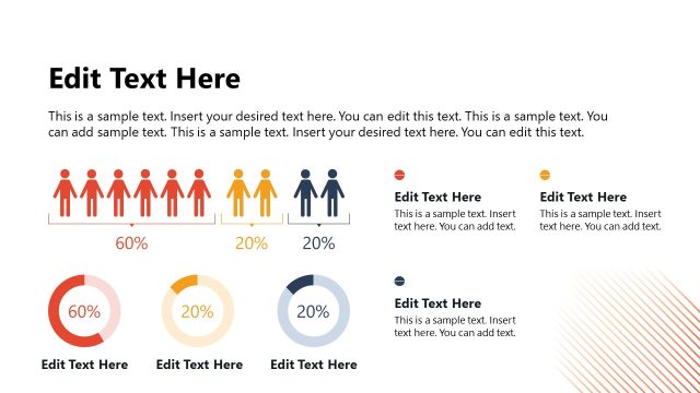 Survey Results PPT Slide with Many Human Infographics