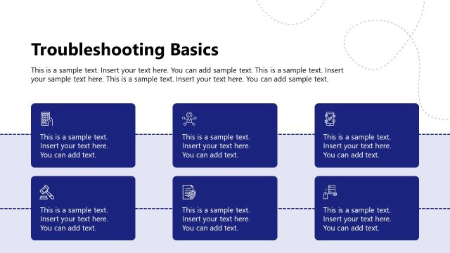 Troubleshooting Basics Discussion Slide with Infographics