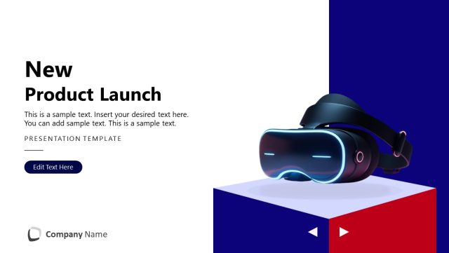 New Product Launch Slide with Product Image - SlideModel