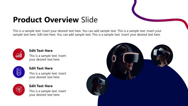 Editable Product Overview Infographics Slide