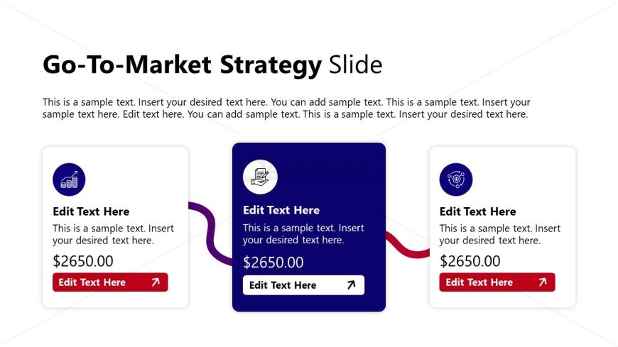 New Product Launch Template Slide with Infographics
