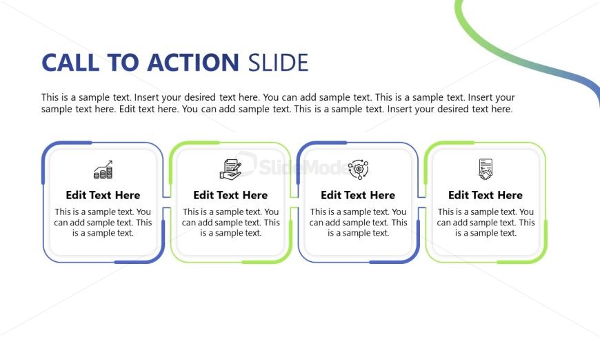 Innovative Product Launch Deck Slide Template for CTA