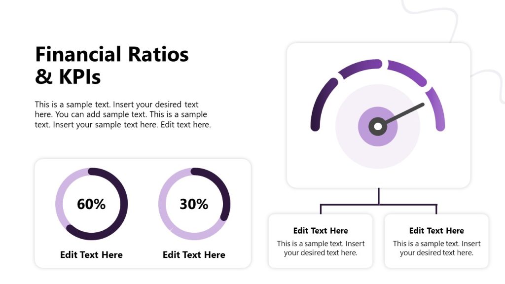 Financial Ratios & KPIs Circular Diagram Slide - SlideModel