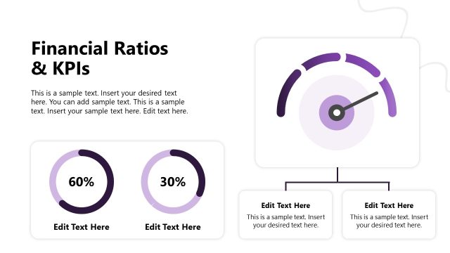 Financial Ratios & KPIs Circular Diagram Slide