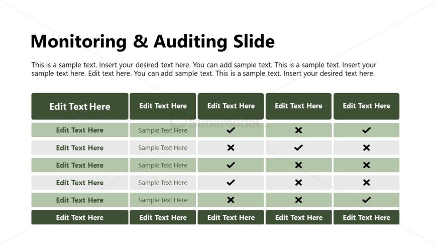 Creative Monitoring & Auditing Slide for Compliance Policy Presentation