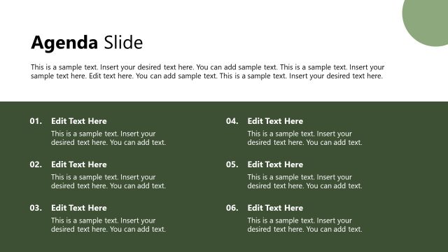 Agenda Slide with Text Boxes – Compilance Strategy PPT Template