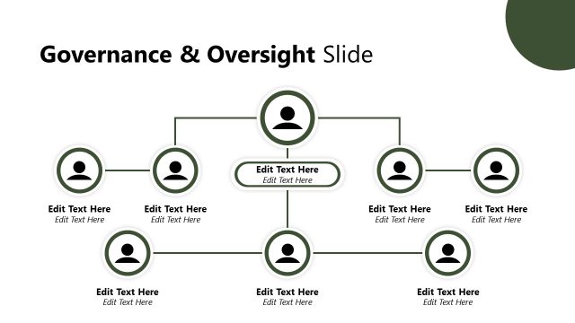 Governance & Oversight Slide with Circular Steps