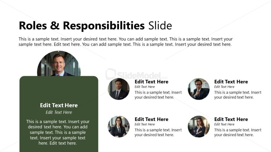 Team Intro & Roles Presentation Slide with Images