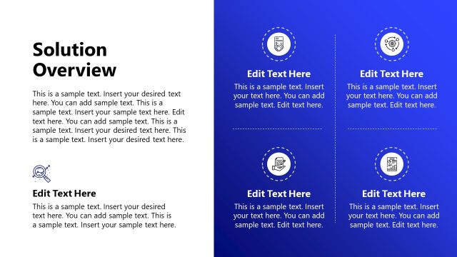 Solution Overview Slide with Placeholder Text