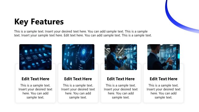 Key Features Slide – Cybersecurity Solutions Sales Deck