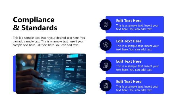 Compliance & Standards PPT Slide – Cybersecurity Solutions Sales Deck