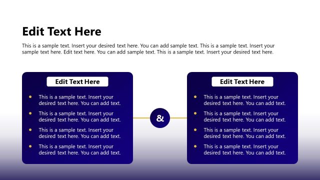 Two Connected Columns for Presentation – Business Company Profile