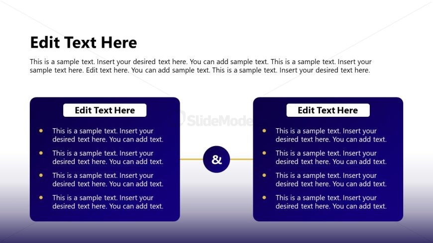 Business Company Profile Template PPT Slide with Text