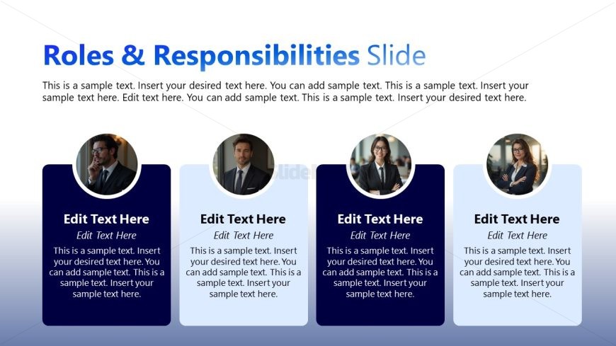 Company Roles Discussion PPT Slide