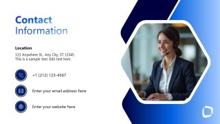 Marketing Implementation Plan Contact Slide 