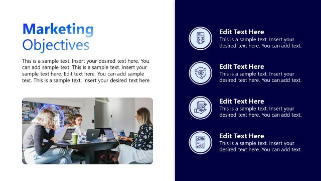 Marketing Objectives Images Presentation Template Slide