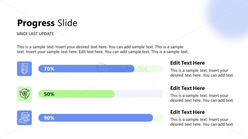 Progress Slide - Project Status Update Template