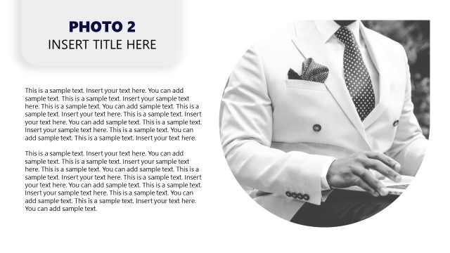 Animated 4 Steps Portfolio Template Presentation Slide