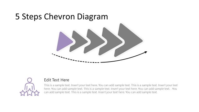 PPT Diagram Slide with Chevrons – Fifth Segment Spotlight Slide