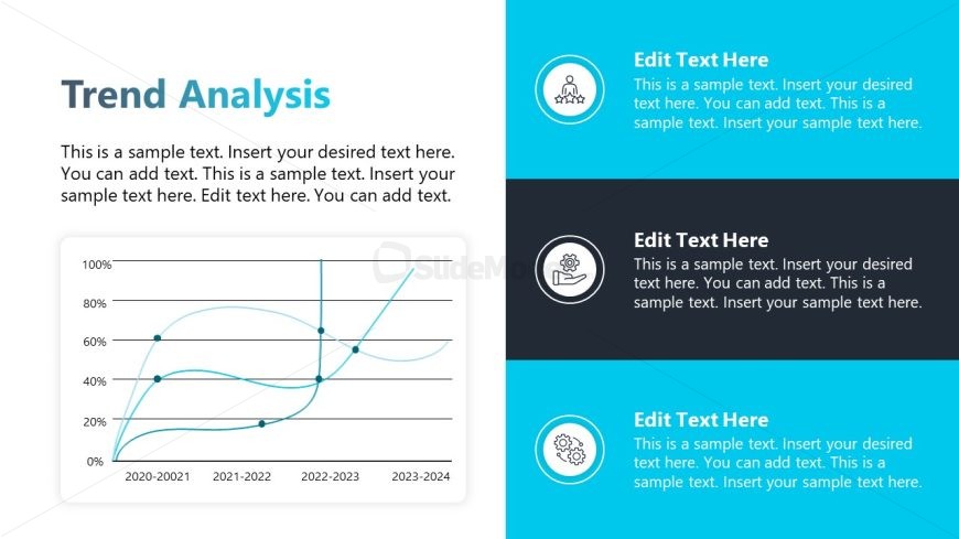 Line Chart Slide for Trends Presentation