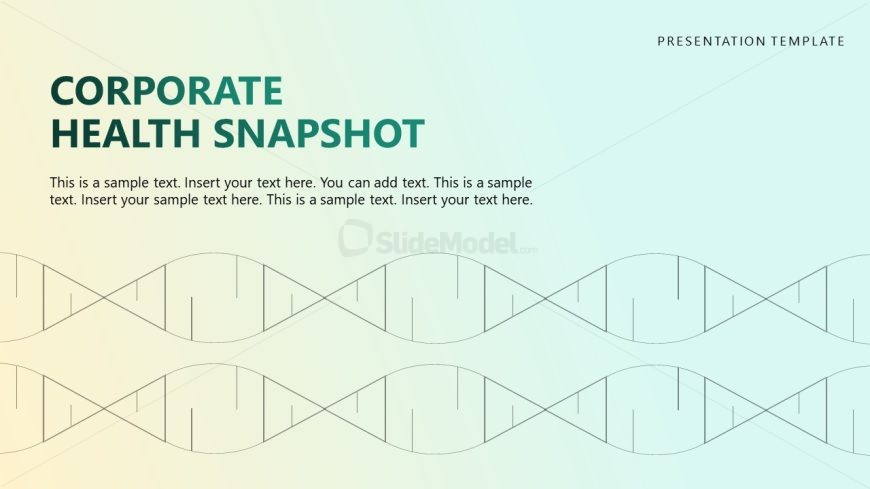 Customizable Corporate Health Snapshot PPT Template