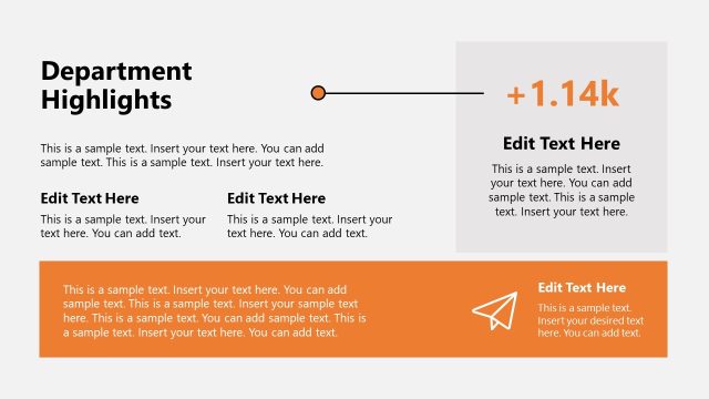 Customizable Department Highlights PowerPoint Slide