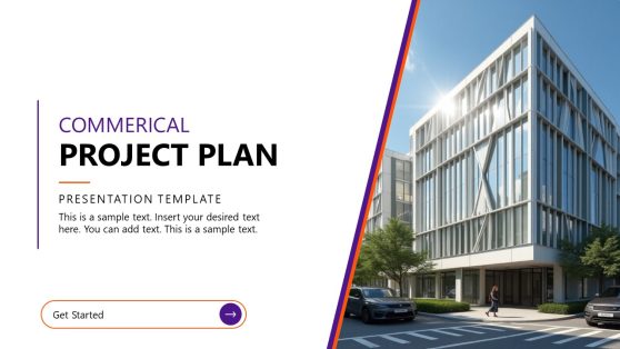 Editable Commercial Project Plan PPT Template
