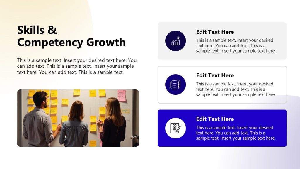 Skill Development Slide Example Skills & Competency Growth Slide with Image - SlideModel