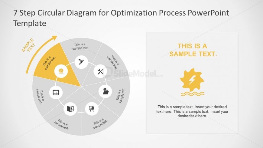 Circular Diagram Template for Process Optimization