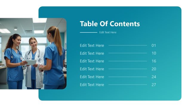 Table of Contents – Nursing Presentation Template