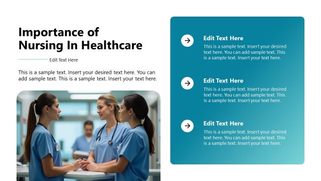 Importance of Nursing in Healthcare Slide