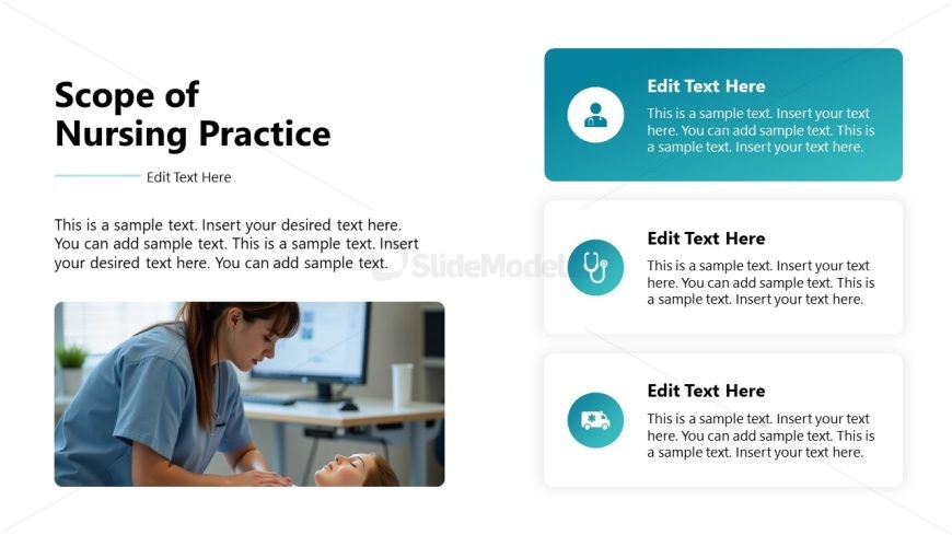 Nursing Template Slide with Image