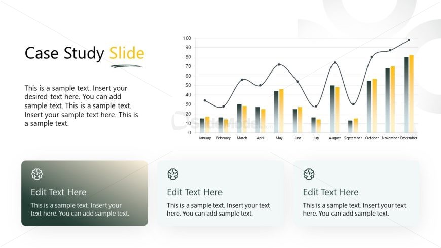 Slide with Data Chart - Psychiatric Template