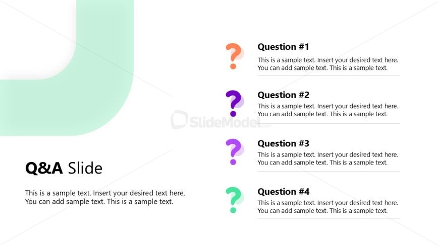 Engaging Q&A Slide - Business Deal Layout